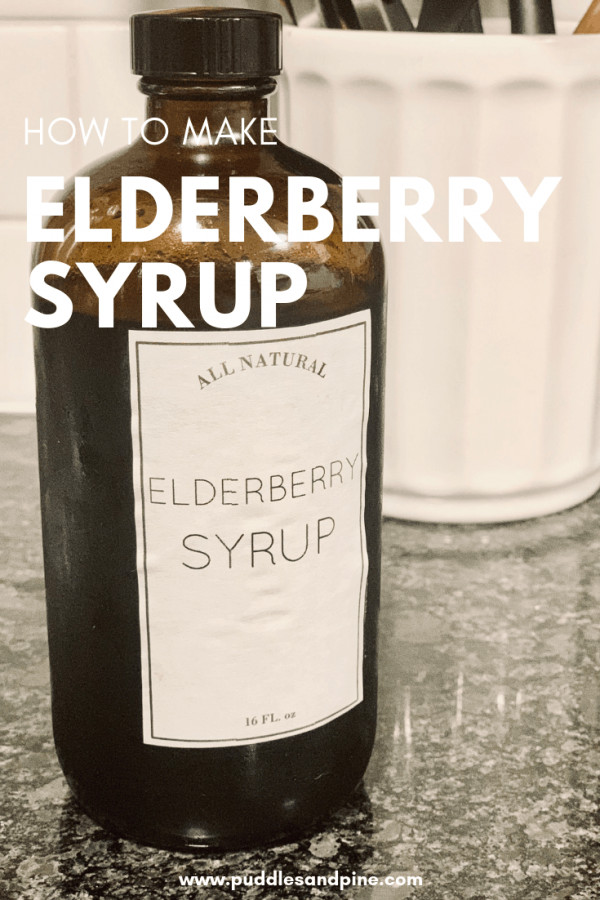 This elderberry syrup will help ward off cold and flu by boosting your immune system! Try this natural homemade elderberry syrup to help promote overall wellness. #elderberrysyrup #health #immunity