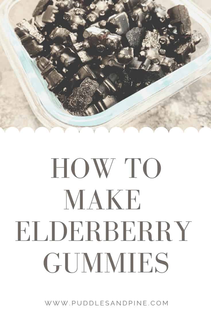 I absolutely love these homemade elderberry gummies for kids and adults alike. They are tasty and easy to make and completely all natural. I especially wanted to make DIY elderberry gummy bears for toddlers because they are notoriously hard to please when it comes to medicine. But these gummies are a great cold prevention for children and they think they are getting candy! #health #elderberrysyrup #healthy