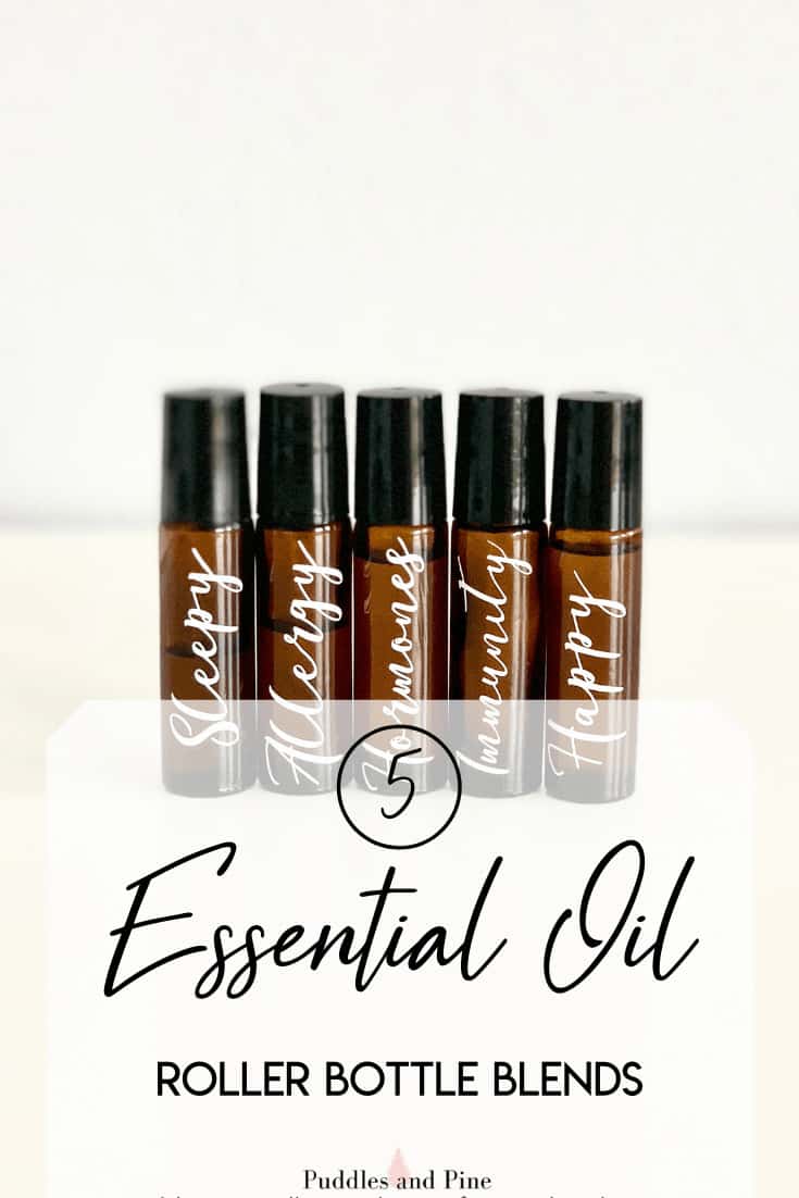 There is pretty much an essential oil roller bottle for everything. I love to find new ways to come up with essential oil roller bottle ideas and they have become one of my favorite ways to use essential oils. Check out how to make DIY essential oil roller bottles! #essentialoils #rollerbottles 