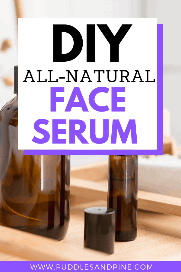 This homemade DIY face serum is perfect for all skin types. It will help fight wrinkles and promote skin softening and anti aging properties while also preventing acne! #essentialoils #skincare #skin