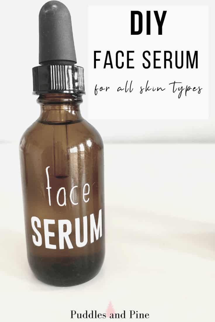 This homemade DIY face serum is perfect for all skin types. It will help fight wrinkles and promote skin softening and anti aging properties while also preventing acne! #essentialoils #skincare #skin