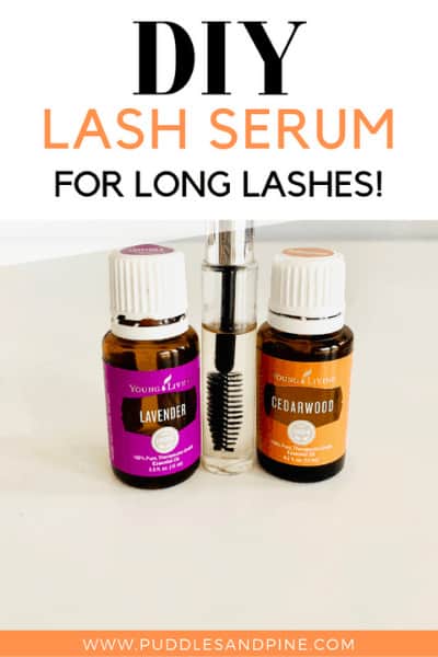 This DIY lash growth serum with essential oils is so effective and utilizes specific essential oils to support lash growth. I use this every single night and have seen great results! Keep reading to learn how to get long, beautiful lashes naturally.