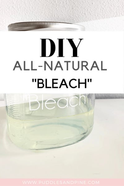 This all natural non toxic DIY bleach works so incredibly well, I will never go back to traditional bleach! I never thought you could efficiently whiten laundry without chemicals, I just accepted that it would always take harsh ingredients to get the job done. Keep reading to learn how to make non toxic bleach with essential oils! #essentialoils #allnatural #healthy #cleaner #laundry