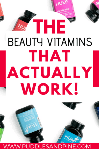 With so many vitamins and supplements out there, it can be hard to narrow down good vitamins for clear skin that actually do what they say or vitamins for healthy hair and nails that actually produce results. Hum Nutrition claims that their beauty vitamins can do just that and more. Chock out my 100% honest review of Hum Nutrition beauty vitamins to see if they are the real thing or not. #vitamins #beauty #natural #vitamincskincare