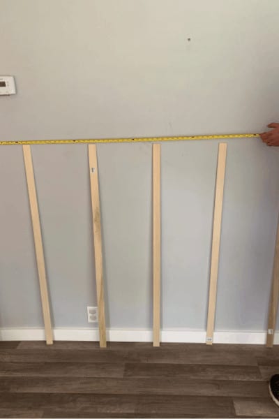 DIY Wainscoting measurements