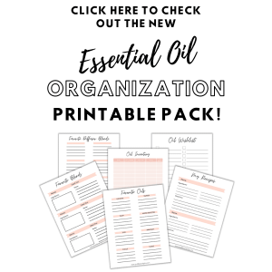 essential oil organization printables
