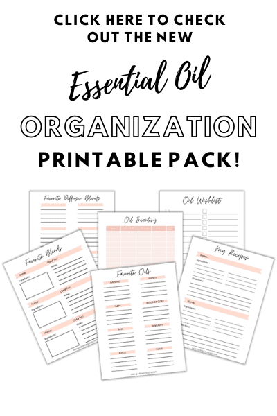 essential oil organization printable pack