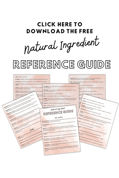 Natural Ingredient Reference Guide Opt In