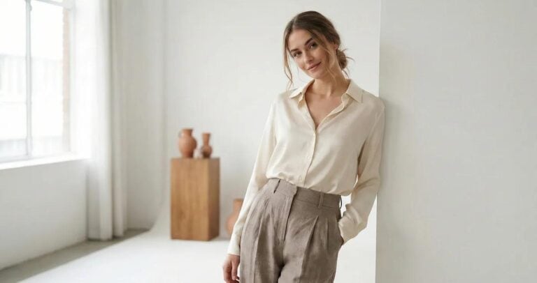 Nicely dressed woman.